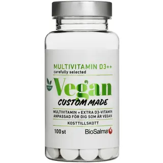 Produktfoto för BioSalma Multivitamin Vegan D-vitamin++ 100 kapslar