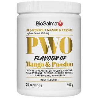Produktfoto för BioSalma PWO Mango och Passionsfrukt 500 g