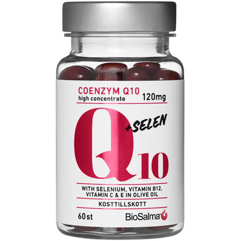 Bild 1 för BioSalma Q10 Coenzyme 120 mg + Selen 60 kapslar