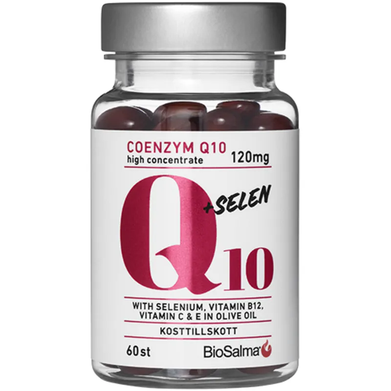 Bild 2 för BioSalma Q10 Coenzyme 120 mg + Selen 60 kapslar