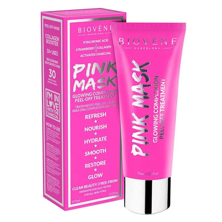 Bild 4 för Biovène Star Collection Pink Mask Glowing Complexion Peel-Off Treatmen