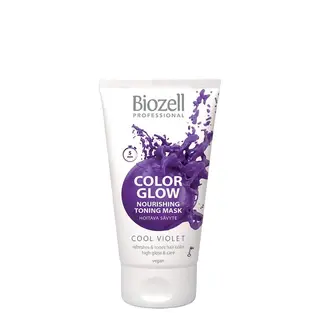 Produktfoto för Biozell Color Glow Nourishing Toning Mask Cool Violet 150 ml