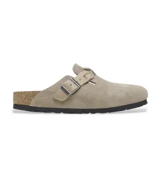 Produktfoto för Birkenstock - Boston Braided Suede  - Skor - Taupe - 38