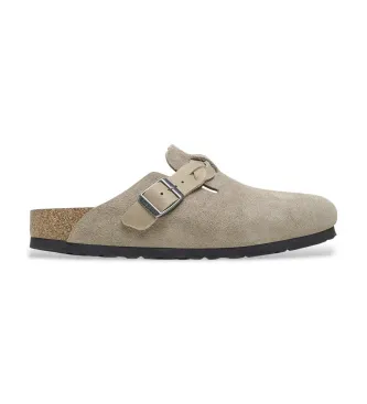 Alternativ bild 0 för Birkenstock - Boston Braided Suede  - Skor - Taupe - 38