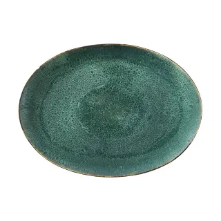 Produktfoto för Bitz - Fat Oval 45x34 cm Mörkgrön