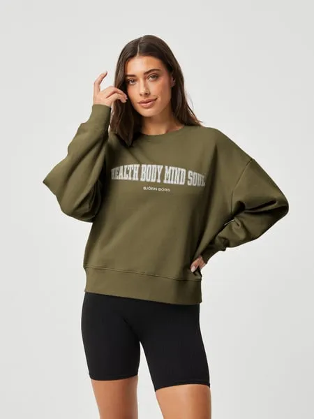 Bild 2 för Björn Borg Ace Boyfriend Crew Grön, S