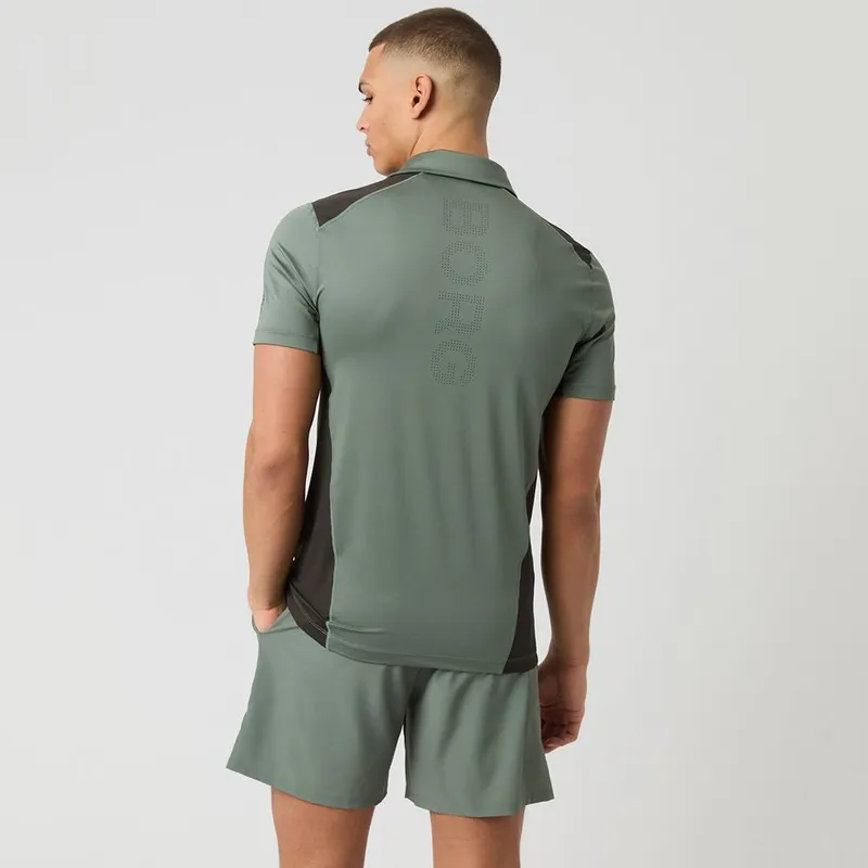 Bild 2 för Björn Borg Ace Mesh Panel Polo Shirt Grön, S