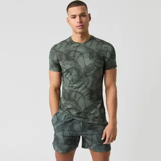 Produktfoto för Björn Borg Ace Printed T-shirt Grön, M