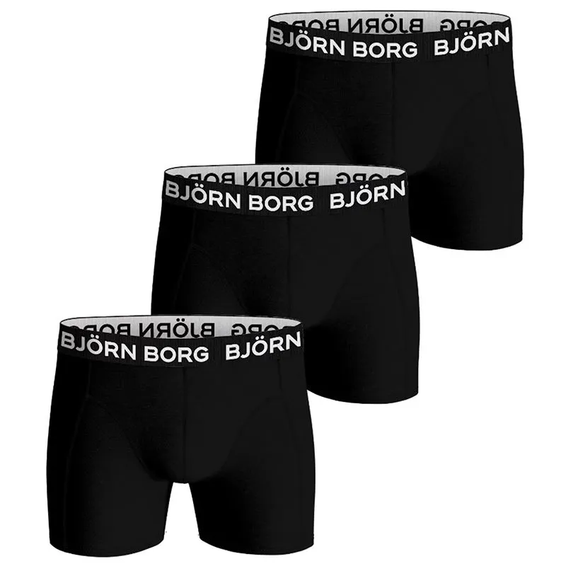 Bild 1 för Björn Borg Bamboo Cotton Blend Boxers 3-pack Svart, S