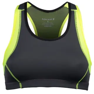 Produktfoto för Björn Borg BH Active Sport Top Grå/Gul Small Dam
