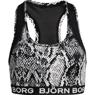 Produktfoto för Björn Borg BH Performance Medium Top Sky Svart/Vit 36 Dam