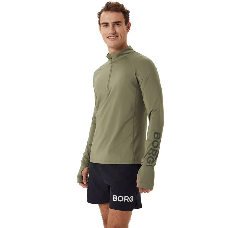 Bild 1 för Björn Borg Borg Midlayer Half Zip Grön, L