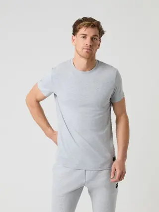 Produktfoto för Björn Borg Centre Tee Ljusgrå ekologisk bomull X-Large Herr