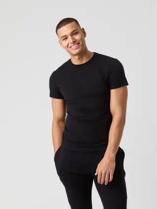 Produktfoto för Björn Borg Centre Tee Vit ekologisk bomull Medium Herr