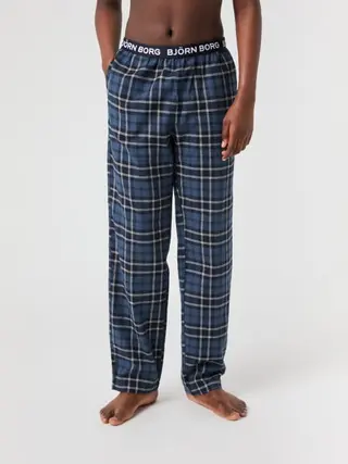Produktfoto för Björn Borg Core Flannel Pyjama Pants Blå, 134-140