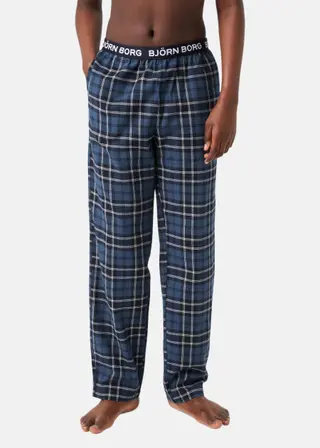 Produktfoto för Björn Borg Core Flannel Pyjama Pants Blå, 134-140