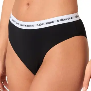 Produktfoto för Björn Borg Core Logo High Waist Brief 2-pack Svart, L