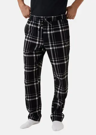 Produktfoto för Björn Borg Core Pyjama Pants Svart/Rutig bomull X-Large Herr