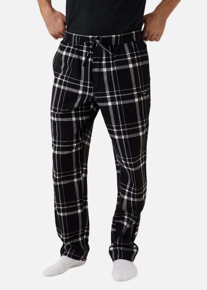 Bild 1 för Björn Borg Core Pyjama Pants Svart/Rutig bomull X-Large Herr