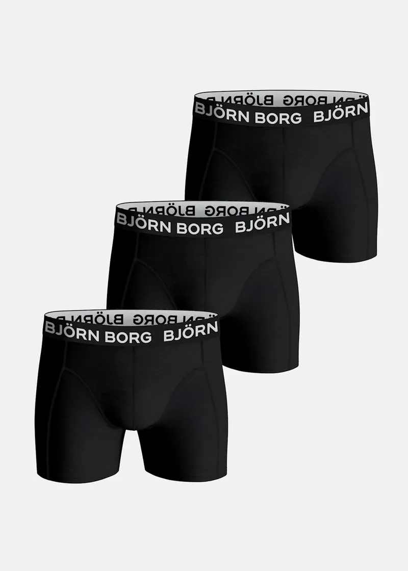 Bild 2 för Björn Borg Cotton Stretch Boxers 3-pack, 134-140