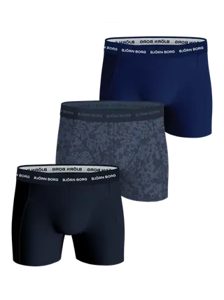 Produktfoto för Björn Borg Cotton Stretch Boxers 3-pack Blå, M