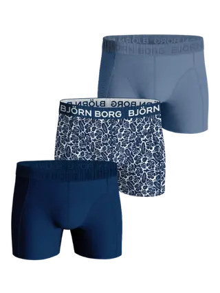 Produktfoto för Björn Borg Cotton Stretch Boxers 3-pack Blå, XS