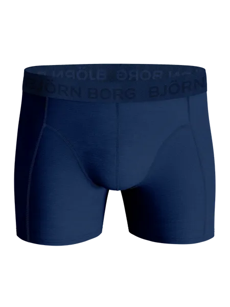 Bild 2 för Björn Borg Cotton Stretch Boxers 3-pack Blå, XS