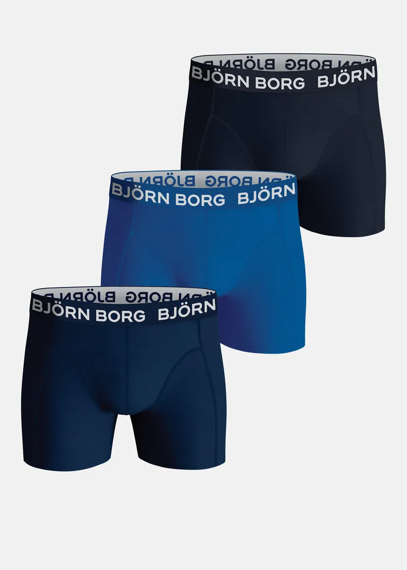 Bild 1 för Björn Borg Cotton Stretch Boxers 3-pack Multi, 134-140