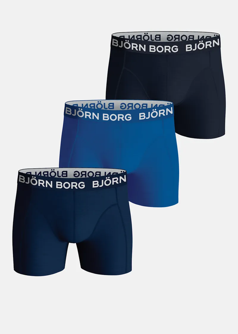 Bild 2 för Björn Borg Cotton Stretch Boxers 3-pack Multi, 134-140