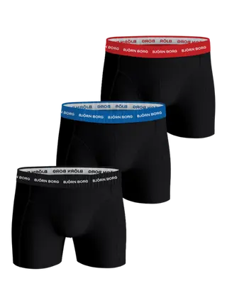 Produktfoto för Björn Borg Cotton Stretch Boxers 3-pack Svart, S