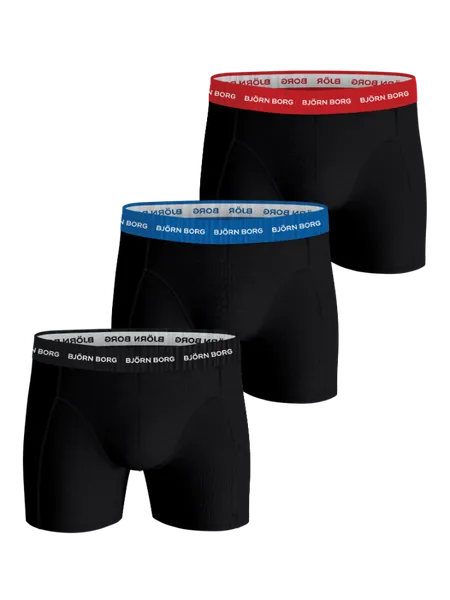 Bild 1 för Björn Borg Cotton Stretch Boxers 3-pack Svart, XS