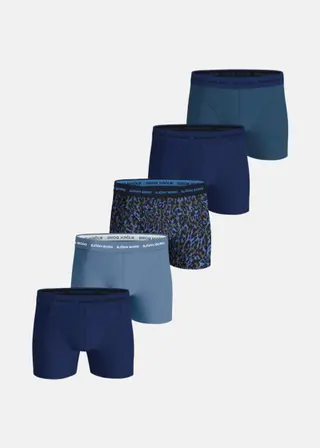 Produktfoto för Björn Borg Cotton Stretch Boxers 5-pack Blå, M