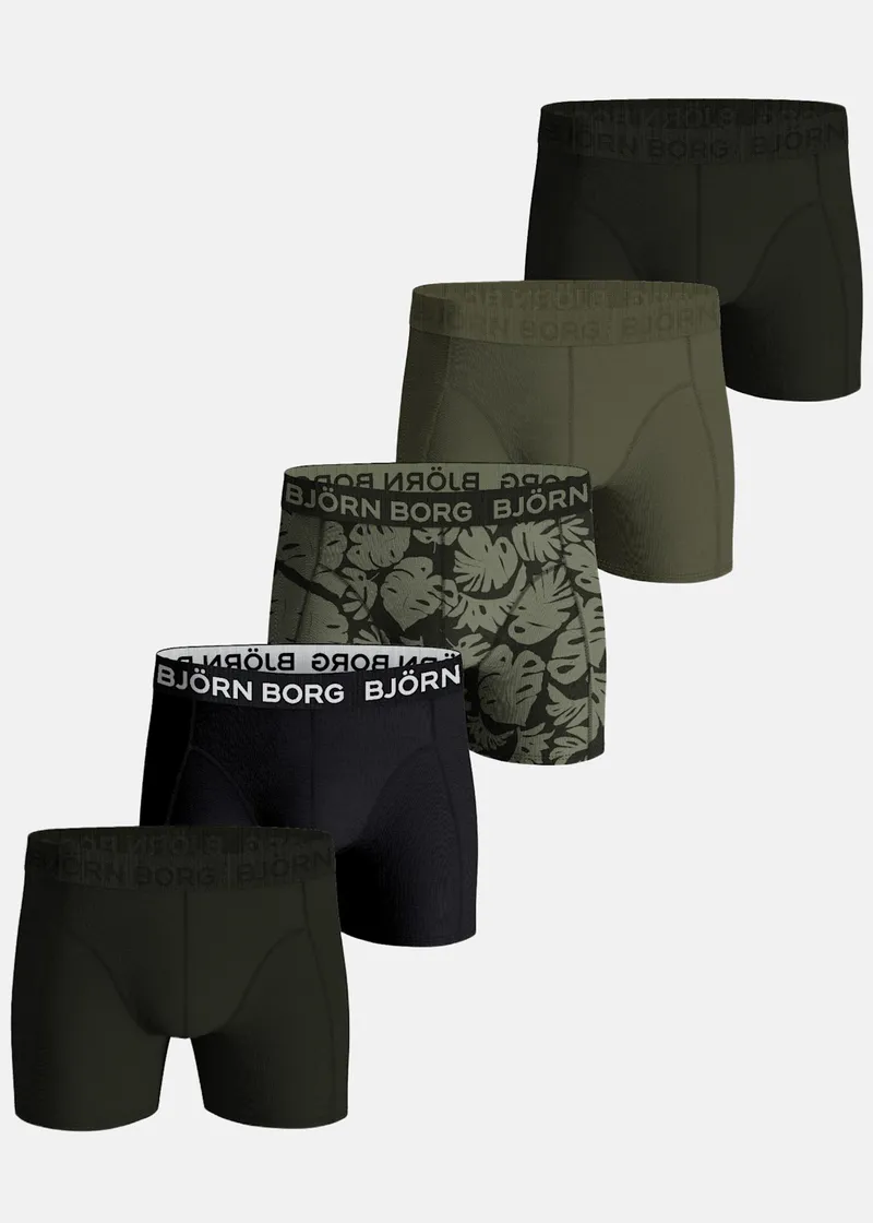 Bild 2 för Björn Borg Cotton Stretch Boxers 5-pack Multi, XXL