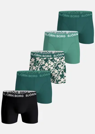 Produktfoto för Björn Borg Cotton Stretch Boxers 5-pack Svart, XL