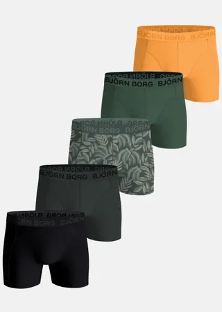 Produktfoto för Björn Borg Cotton Stretch Boxers 5-pack Svart, XXL