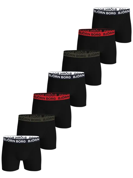 Bild 1 för Björn Borg Cotton Stretch Boxers 7-pack Svart, XL