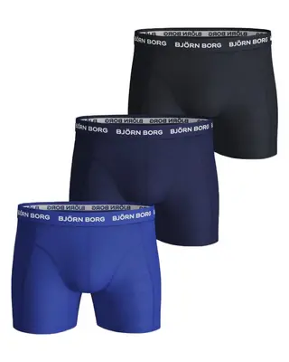 Produktfoto för Björn Borg Essential 3-pack Cotton Stretch Shorts - Size XL
