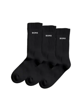 Produktfoto för Björn Borg Essential Crew Socks 3-pack Svart, 43-46