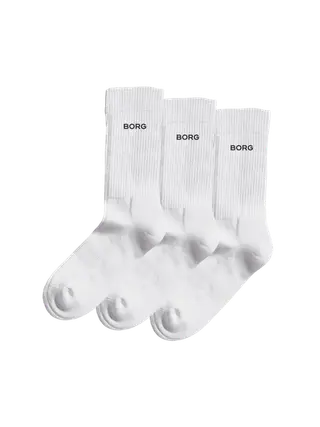 Produktfoto för Björn Borg Essential Crew Socks 3-pack Vit, 39-42