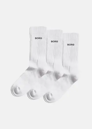 Produktfoto för Björn Borg Essential Crew Socks 3-pack Vit, 39-42