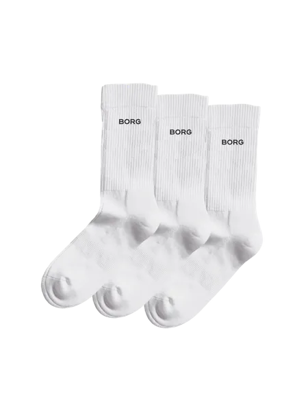 Bild 1 för Björn Borg Essential Crew Socks 3-pack Vit, 43-46