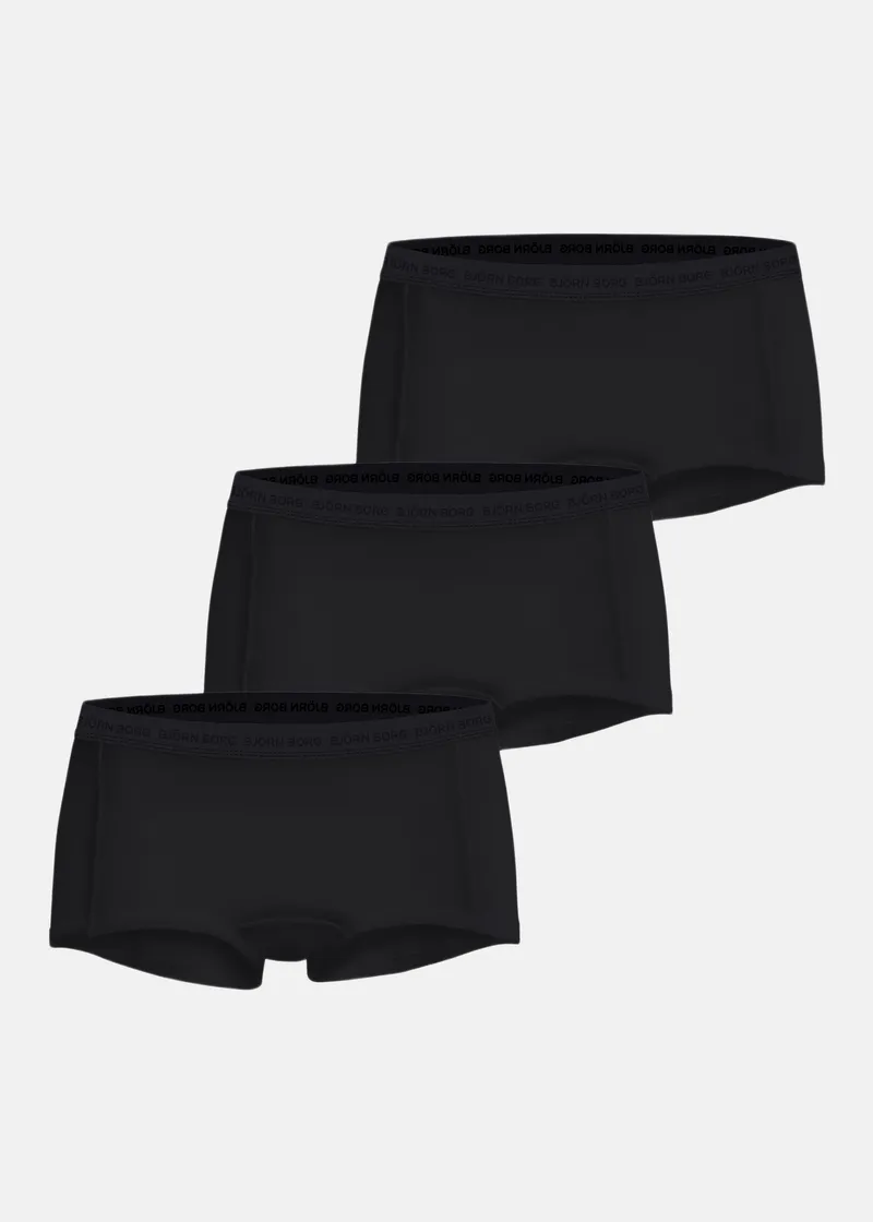 Bild 1 för Björn Borg Everyday Cotton Boxer Shorts 3-pack Svart, XS