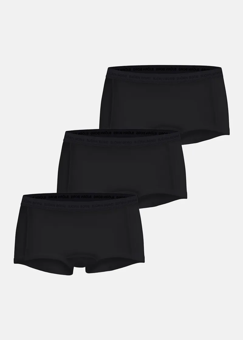 Bild 2 för Björn Borg Everyday Cotton Boxer Shorts 3-pack Svart, XS