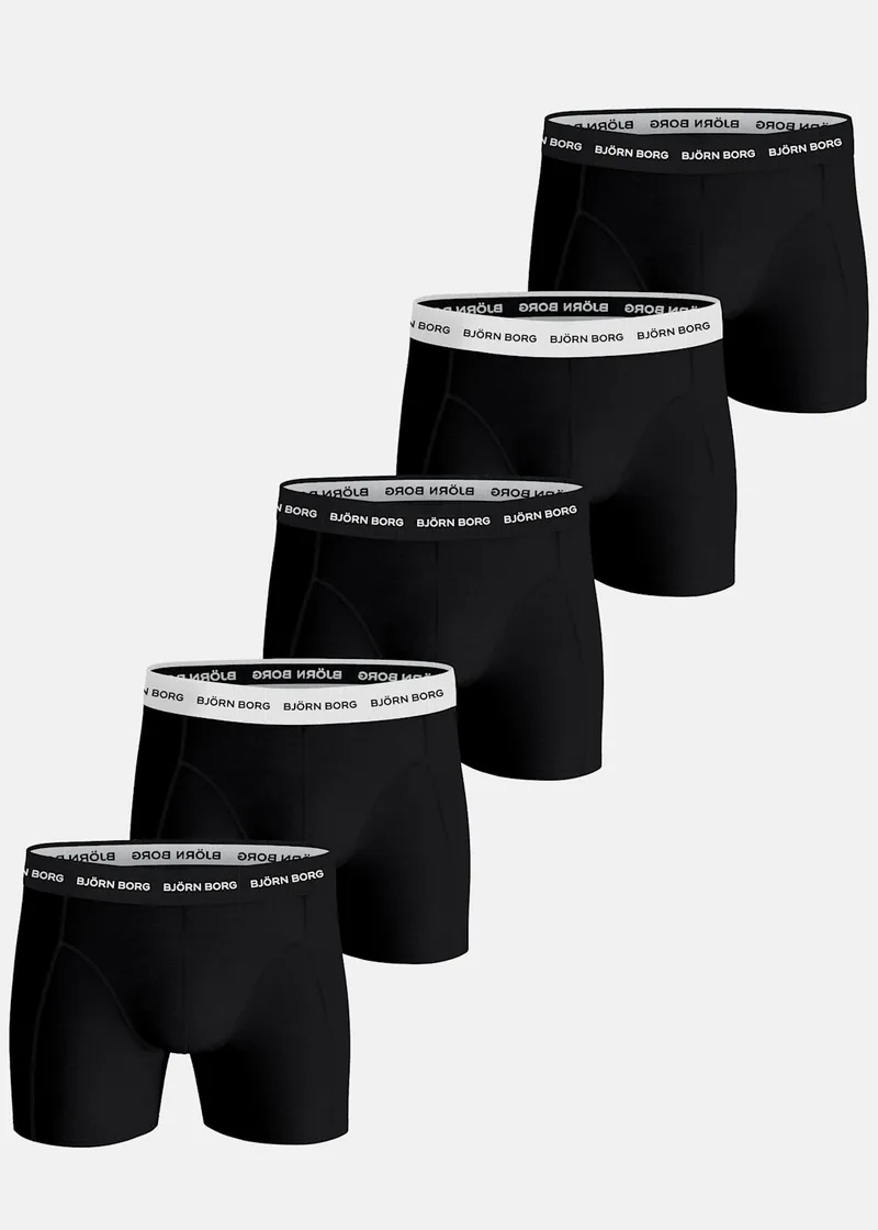 Bild 2 för Björn Borg Kalsonger 10P Essential Shorts Solids Svart bomull Large Herr