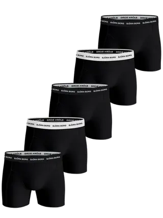 Produktfoto för Björn Borg Kalsonger 10P Essential Shorts Solids Svart bomull X-Small Herr