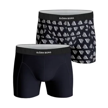 Alternativ bild 0 för Björn Borg Kalsonger 2P Cotton Stretch Shorts 2112 Vit/Marin bomull XX-Large Herr