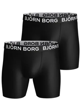 Produktfoto för Björn Borg Kalsonger 2P Performance Boxer 1572 Svart polyester Small Herr