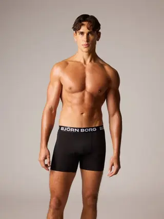 Produktfoto för Björn Borg Kalsonger 2P Performance Boxer 1572 Svart polyester Small Herr