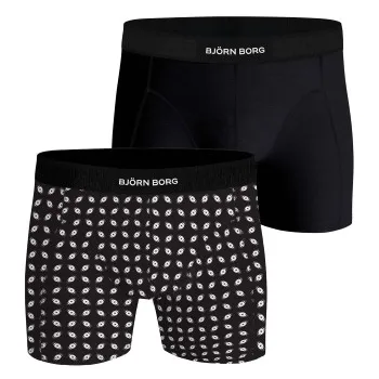 Alternativ bild 0 för Björn Borg Kalsonger 2P Premium Cotton Stretch Boxer 2633 Svart/Vit bomull Small Herr