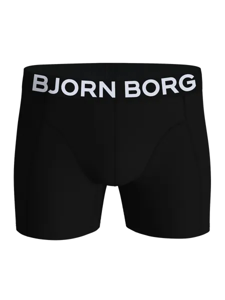 Bild 2 för Björn Borg Kalsonger 3P Organic Cotton stretch Boxer Svart/Blå XX-Large Herr